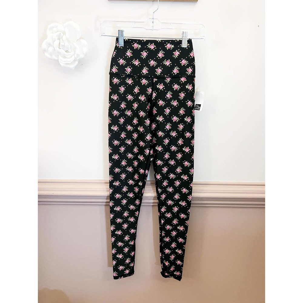Alice + Olivia Aaron Floral High-Waist Leggings Size XS NWT